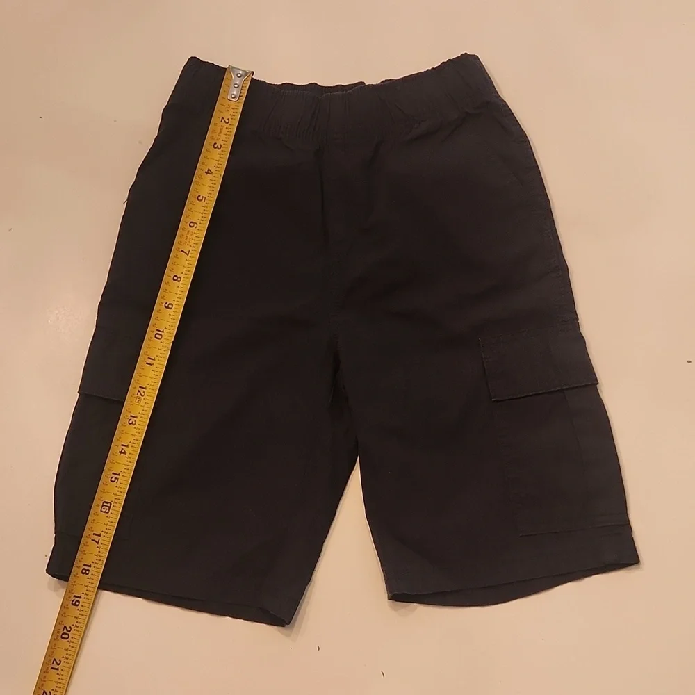 The Children's Place Boys Cargo Shorts Adjustable Waist Black Size 10